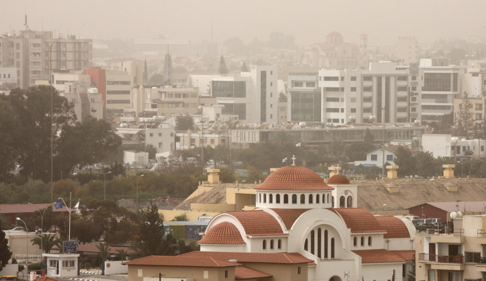 ΚΥΠΡΟΣ: Συνεχίζονται τα αυξημένα επίπεδα σκόνης στην ατμόσφαιρα