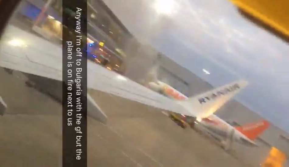 Συναγερμός στο αεροδρόμιο του Λίβερπουλ: Φορτηγό στις φλόγες δίπλα σε Α319 - BINTEO