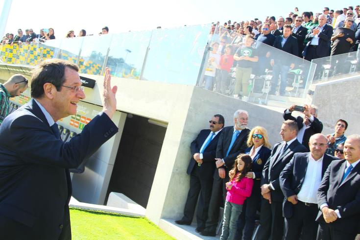 Διαγραφή χρεών στο ΦΠΑ από τα ποδοσφαιρικά σωματεία ύψους 19.5 εκ ευρώ ανακοίνωσε ο Πρόεδρος Αναστασιάδης