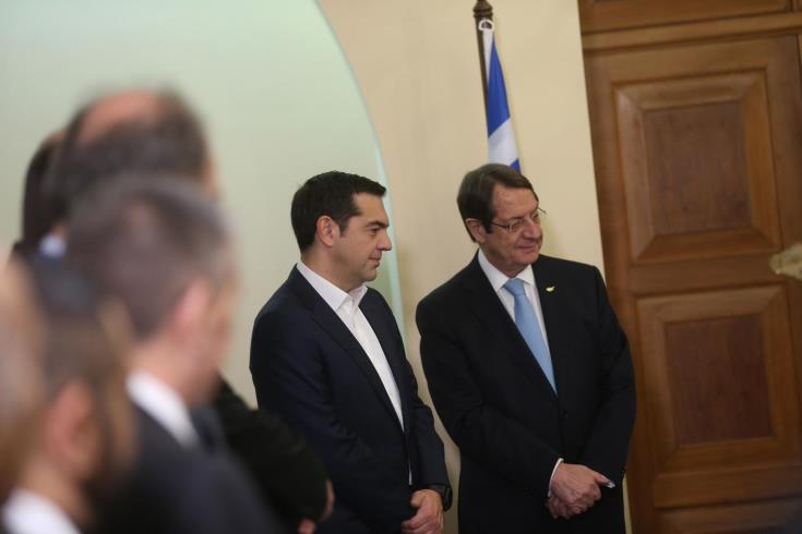 Κατ' ιδίαν συνάντηση Προέδρου Αναστασιάδη με Πρόεδρο Σίσι και Πρωθυπουργό Τσίπρα